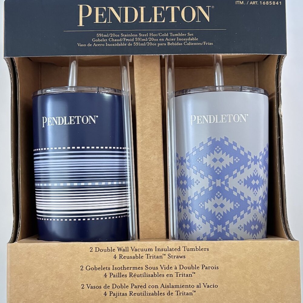 New Pendleton Tumblers 2 sets, 20 oz